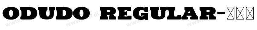 Odudo Regular字体转换